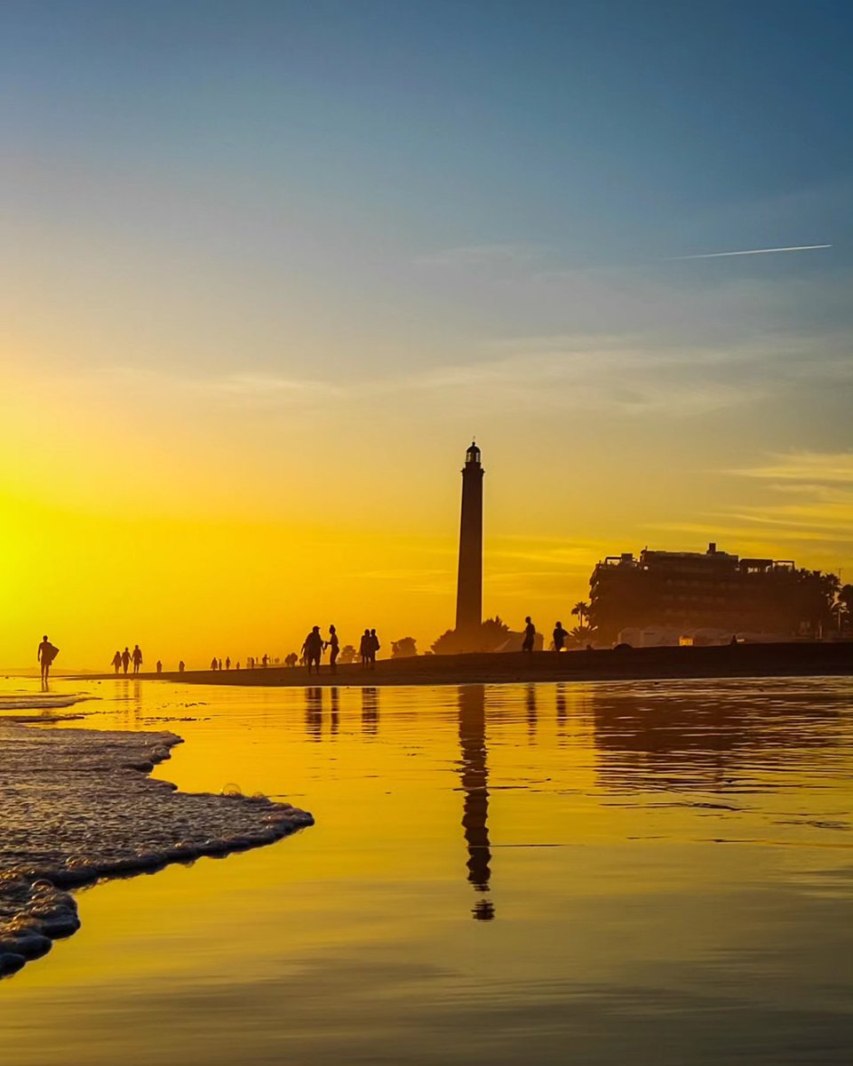 Como me enamoran los atardeceres en Maspalomas.