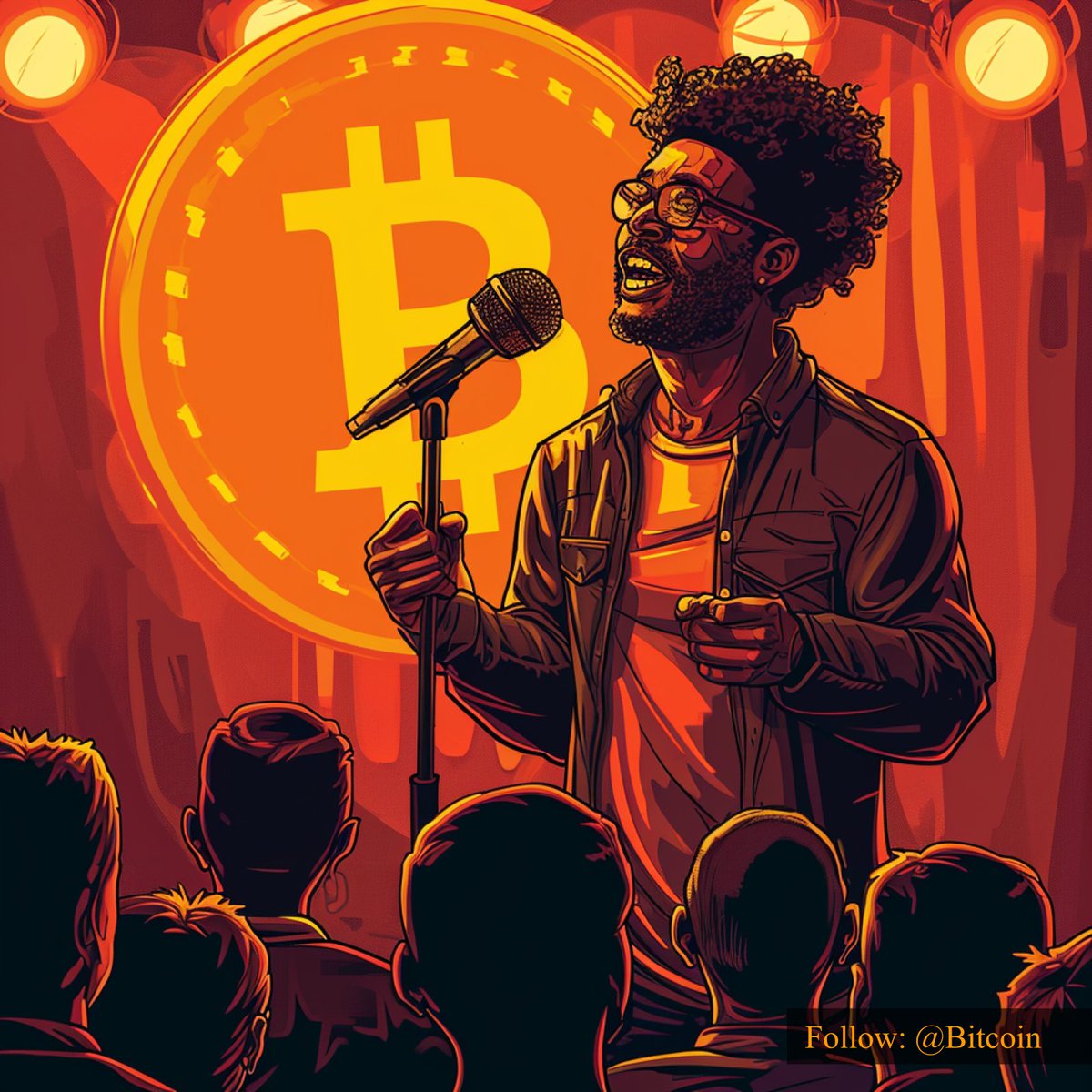 Bitcoin's tweet photo. #Bitcoin Believers: We're here to say it louder for the people in the back. Decentralize, Innovate, Prosper! 📣💸 #BitcoinRevolution #LoudAndClear https://t.co/F6V2FDErY5
