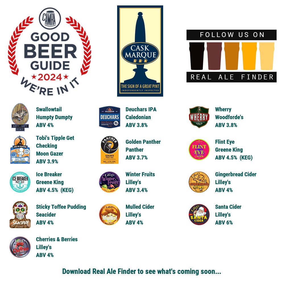 Lollards_Pit's tweet photo. Friday Night Line up ⬇️
https://t.co/NIqIirzftq
#goodbeerguide @CAMRA_Official @caskmarque @HDBrewery @caledonianbeer @WoodfordesBeer  @moongazerale #getchecking Charity Beer @itsontheball @Pantherbrewery @greeneking @lilleyscider @SeaCiderSussex ⁦@CityOfAle⁩
#RealAleFinder https://t.co/aEEqnazMoD