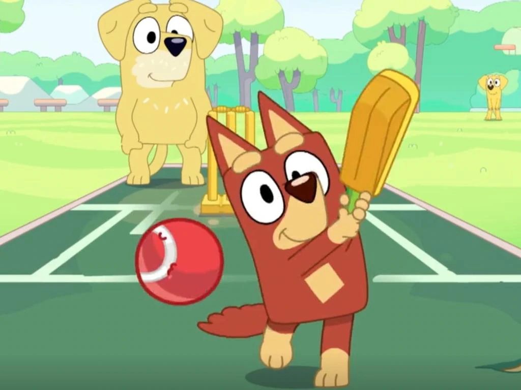Gealeboy's tweet photo. Huge day in the States for Cricket - Bluey Season 3 finally out on Disney Plus. https://t.co/eKpOi0wvTM