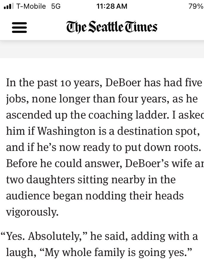 StoneLarry's tweet photo. I flashed back to this vignette from Kalen DeBoer’s introductory press conference at UW that I included in my column that day: https://t.co/vjP6zqfDmk