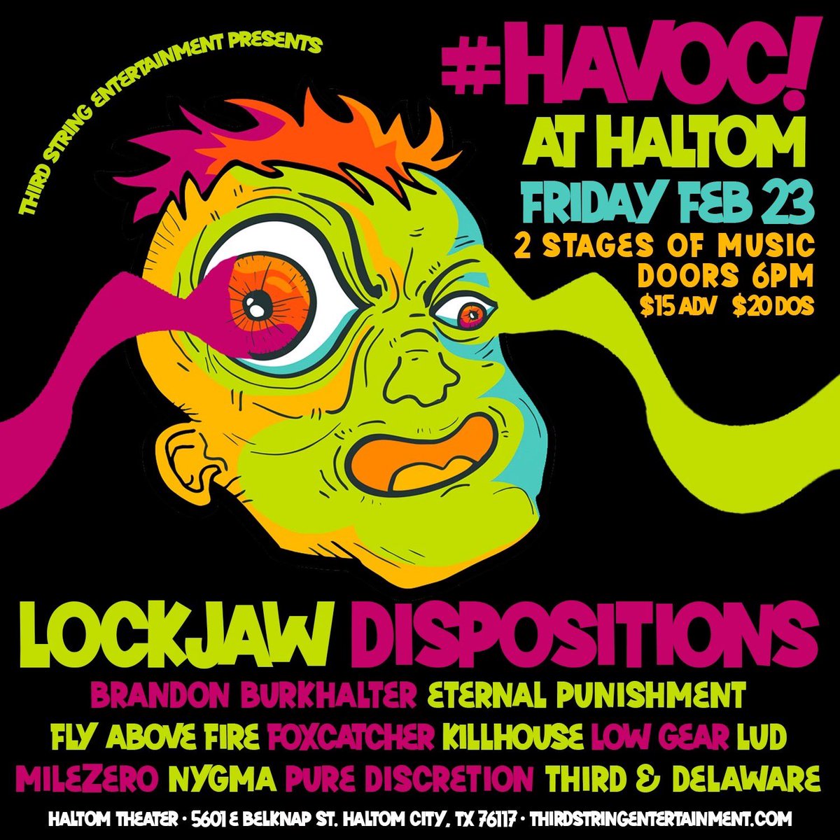 First 2024 Show | 2/23 Friday | Congregate  havocpresale.eventbrite.com