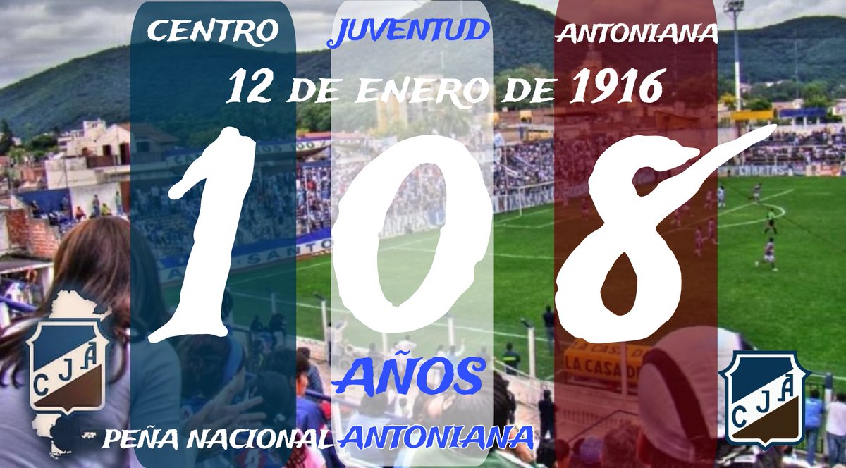 Feliz aniversario Juventud Antoniana de Salta. El más popular del Norte Argentino. 
108 años de Gloria .
#108añosjuventudantoniana #aniversariojuventudantomiana 
#peñanacionalantoniana
#centrojuventudantoniana