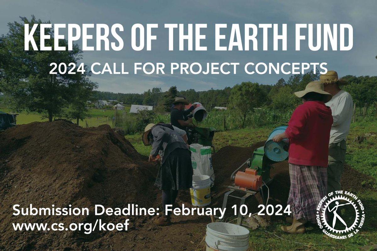CSORG's tweet photo. #CulturalSurvival is pleased to announce our 2024 call for project concepts for our #KeepersOfTheEarthFund. #KOEF awards #grants to directly support #Indigenous communities, organizations, & traditional governments. Apply today. #IndigenousSolutions
https://t.co/eyMC74U7Jc https://t.co/s8wNg6Vh5r