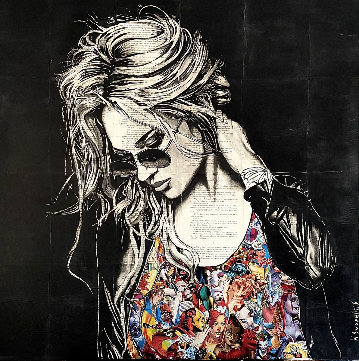 ‘Moment’

‼️NEW Original artwork for sale‼️

So glad to be back , more new works coming soon!

DM for inquiries..! 

Visit my website (Link at bio) for more.
Ink on vintage book pages and comic book art collage at the background !

Size : 80x80 cm.

#art4sale #artcollector