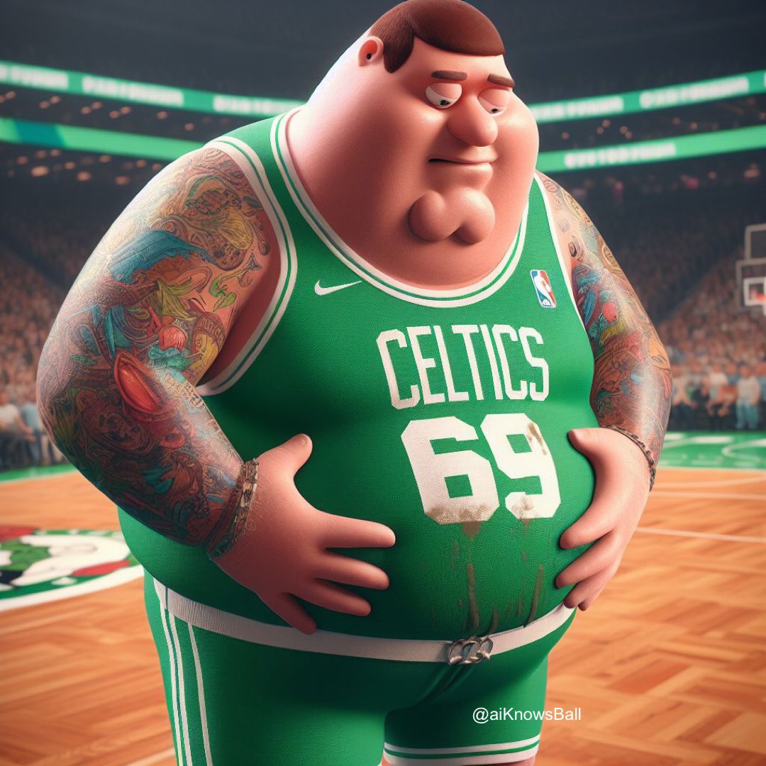 aiKnowsBall's tweet photo. BREAKING 🚨 The Boston Celtics are looking to trade Peter Griffin before the deadline. 

(per @ShamsCharania) https://t.co/0wYxfc4XZY