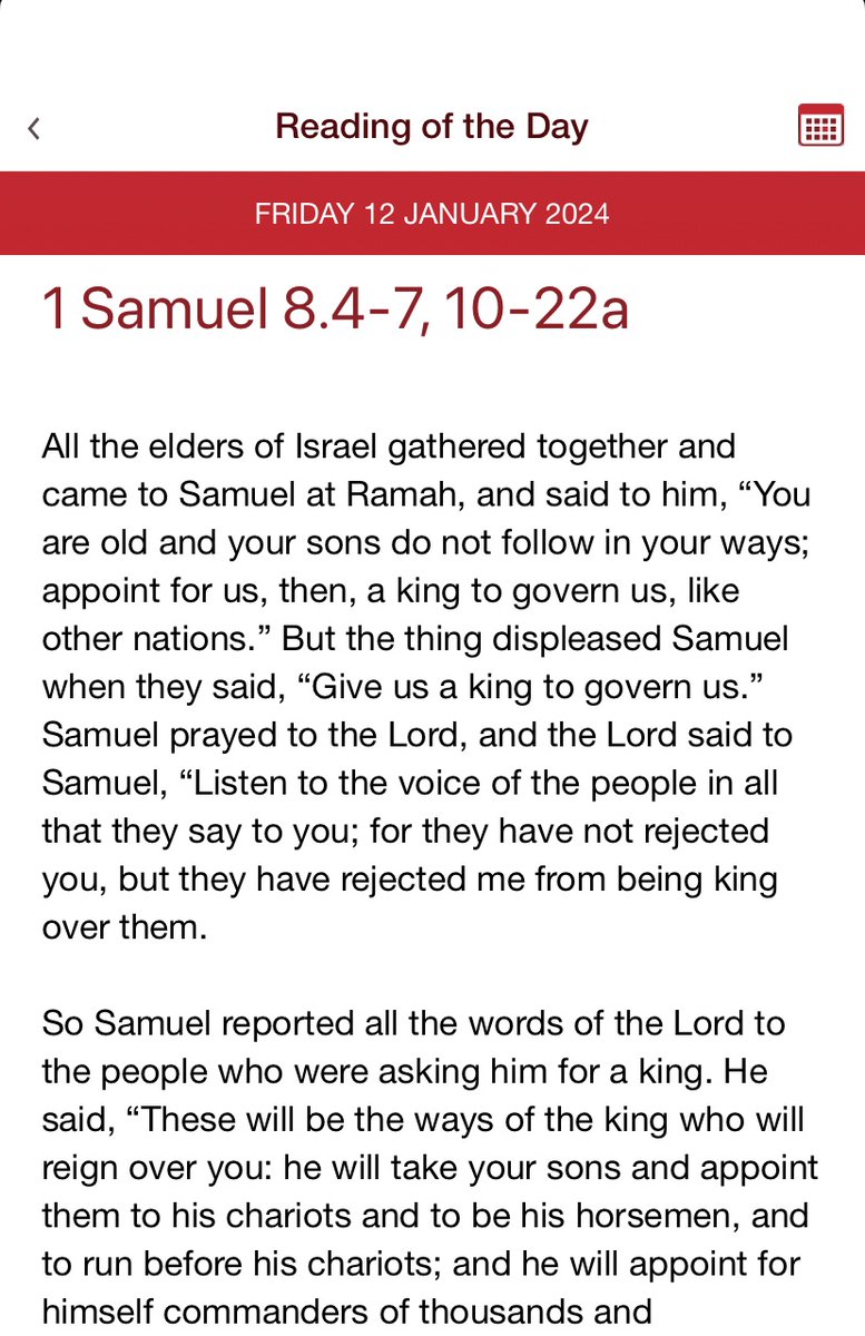 No one:

Not one soul:

Not one person or group:

Elders to Samuel: “you are old”

#massreadinglol