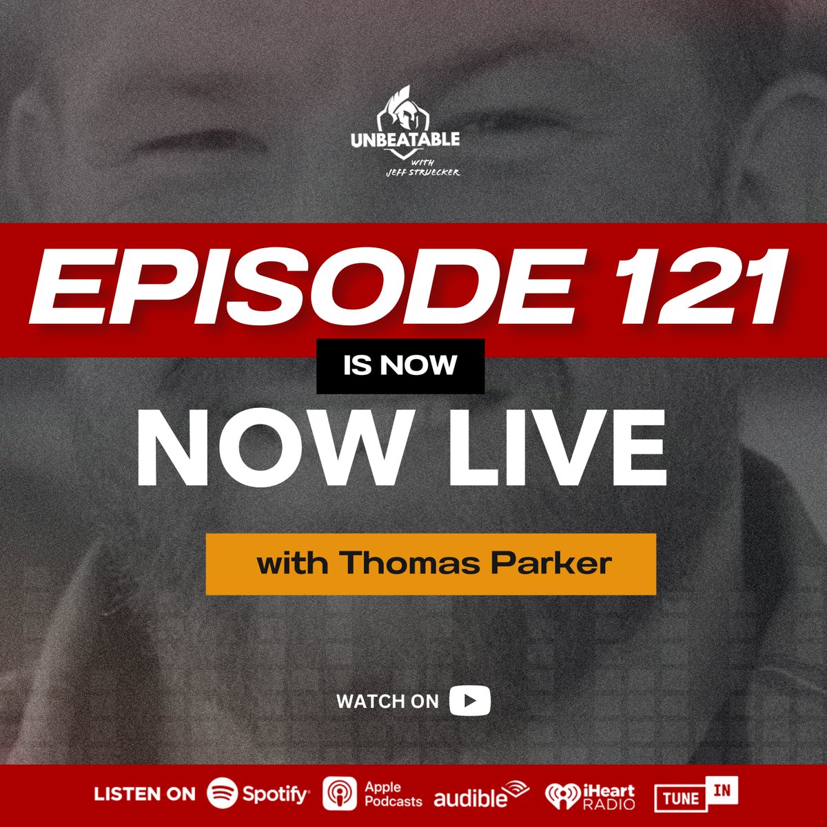 jsm4today's tweet photo. In case you missed episode 121, listen now to Thomas ‘Tomy’ Parker and the 3 things he says led him from prison and addiction to inspiring people on stages across America.

Listen ➡️ https://t.co/yxLDSSvjnZ

#UnbeatableArmy #Unbeatablepodcast #JeffStruecker #motivation #podcast https://t.co/aOEiQchI74