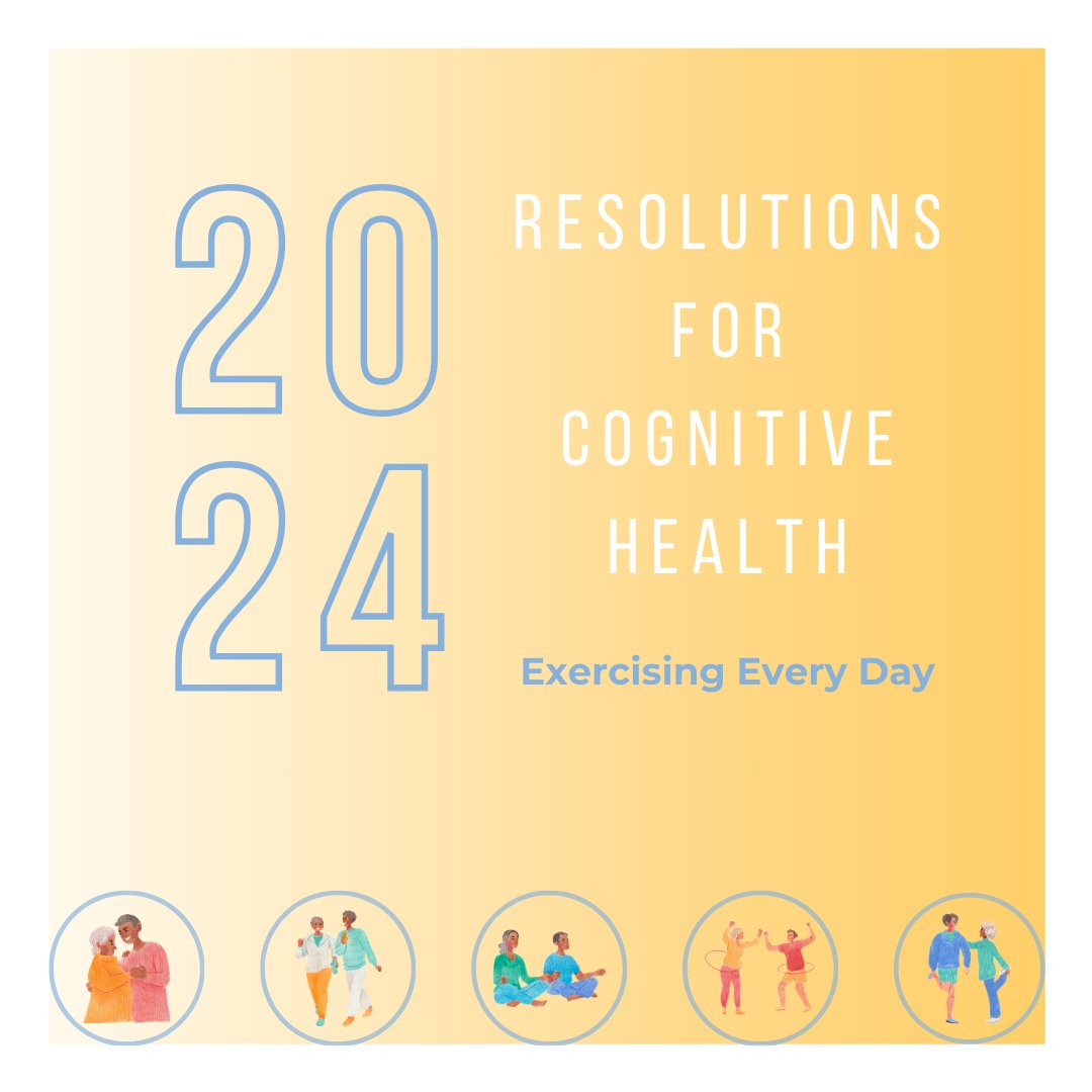 Make 2024 the year of daily movement for enhanced cognitive health. Whether it's a morning jog, a yoga session, or a dance break, let exercise be your daily dose of mental vitality. Share your favorite workout routines below to prioritize both physical and cognitive well-being!
