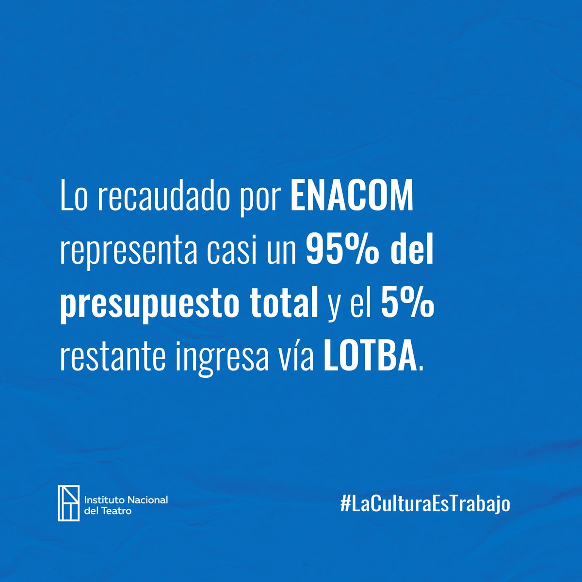 inteatro_ar's tweet photo. 🟡 Te contamos cómo se financia el Instituto Nacional del Teatro. https://t.co/5ineh2ELjI