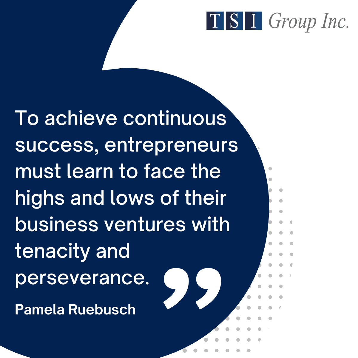 TSIGroup's tweet photo. Entrepreneurial Resilience is a journey and a must-have for every successful business.

#resilience #executivesearch #tenacity #perseverance #TSIGroup https://t.co/Qo6OBuSBBf