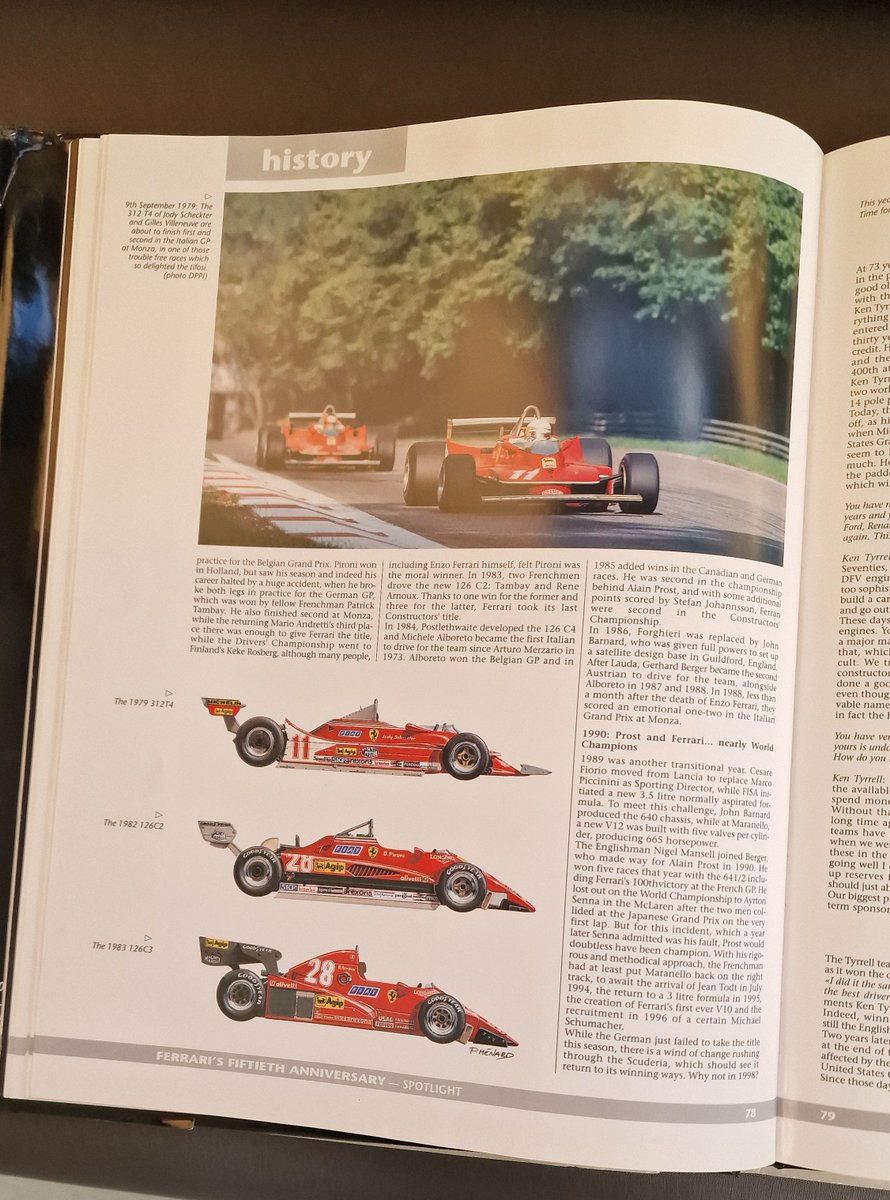 #Ferrarif1 article #RetroF1 #retrogp #historicf1 #f1 #ferrari
#Ferrari126c2 #312t4 #Ferrari312t4 #126c2  #126c3 
#scheckter #villeneuve #monza