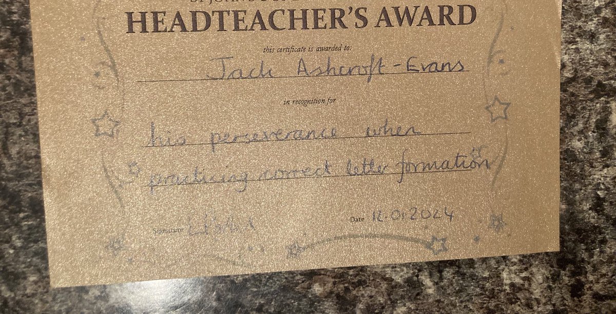 rachaelash12's tweet photo. So proud of my big boy getting his second Head Teacher’s award❤️ #ohjack https://t.co/8pqWydUkT9