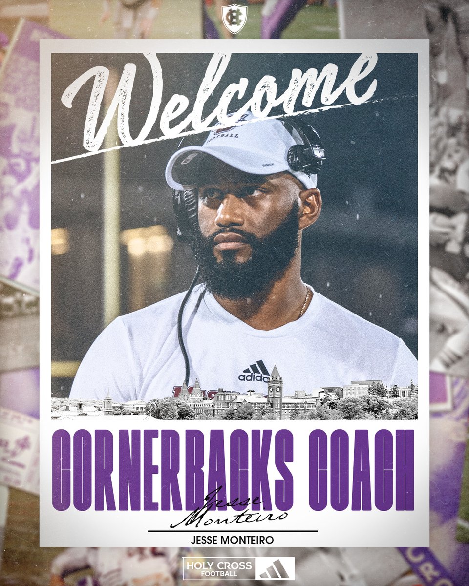 Help us welcome our new cornerbacks coach, <a href="/CoachJ_Mont/">Jesse Monteiro</a>!

bit.ly/41TNCpZ

#GoCrossGo
