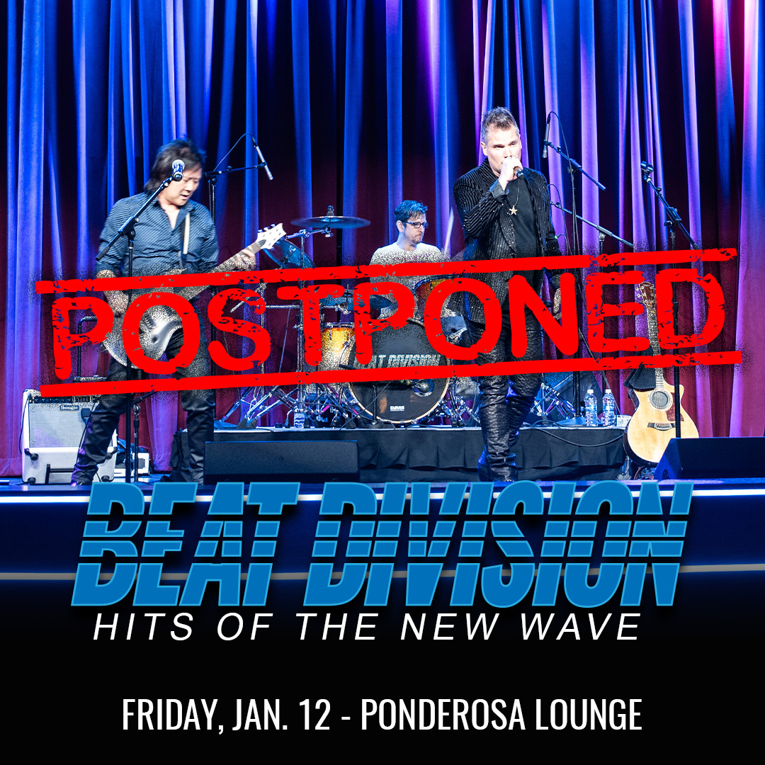 JFELLPresents's tweet image. Due to likelihood of hazardous weather, both the BEAT DIVISION (Ponderosa Lounge) and TAKEN BY THE SKY (Aladdin Theater) shows originally scheduled for this weekend will be moved.
Be safe, stay warm, thanks for your understanding!