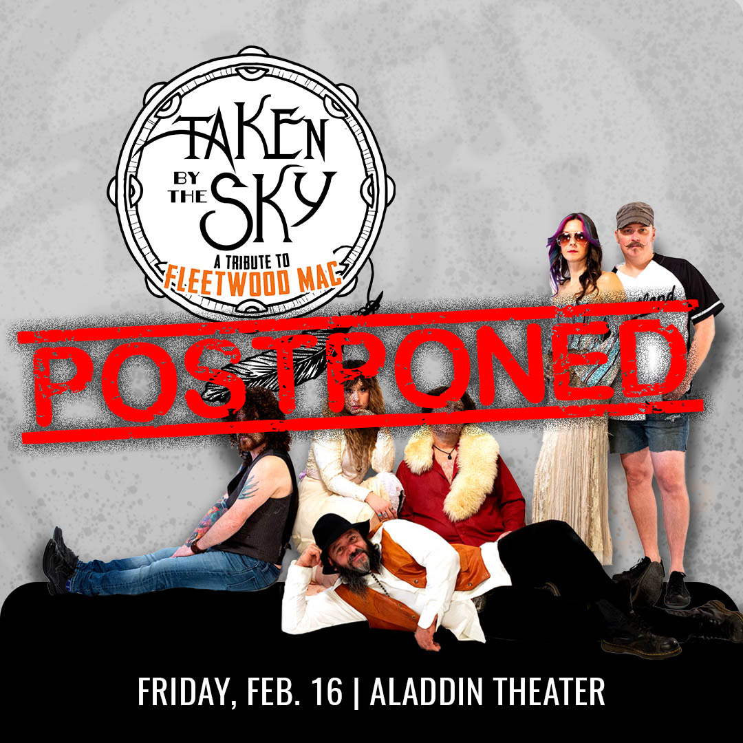 JFELLPresents's tweet image. Due to likelihood of hazardous weather, both the BEAT DIVISION (Ponderosa Lounge) and TAKEN BY THE SKY (Aladdin Theater) shows originally scheduled for this weekend will be moved.
Be safe, stay warm, thanks for your understanding!