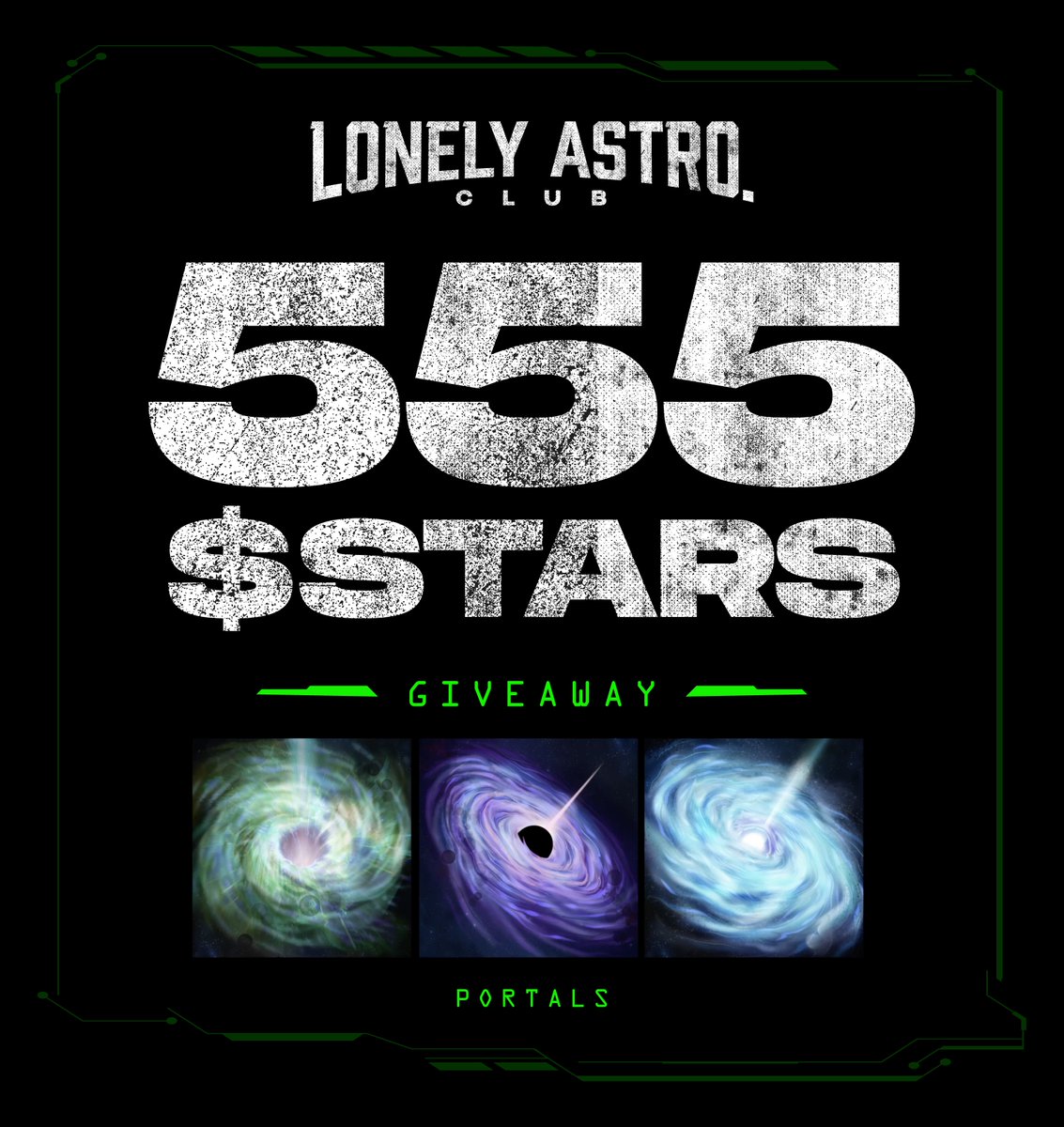 Waiting4bull's tweet photo. Stargaze Giveaway! 🌟

🎁 555 $STARS 🎁

Lonely Astro club is gearing up for their next phase, a portal airdrop is coming to holders of 3 Astros 🪂

To Enter:
🫡 RT + Tag 3
🫡 Follow @NFTsforClout @lonelyastro_nft 
🫡 Interact with their 📌 tweet

1 winner in 48H ⏰ https://t.co/4QvOCdpFOd