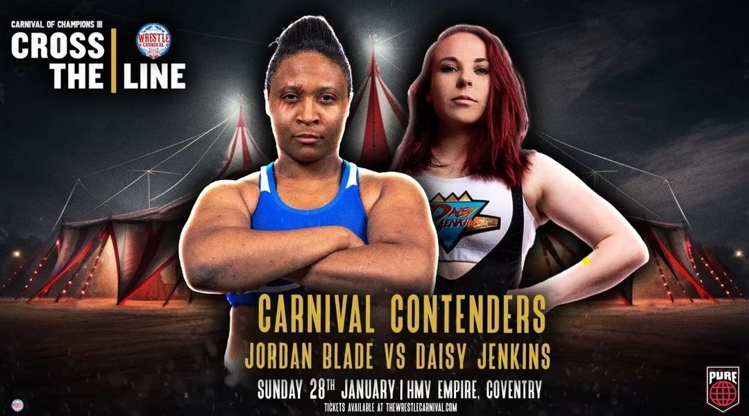Big shout out to 𝗣𝗪𝗥 𝗣𝗿𝗼 standout - 𝗗𝗮𝗶𝘀𝘆 𝗝𝗲𝗻𝗸𝗶𝗻𝘀 who will be making her debut for Wrestle Carnival when she takes on Americas Jordan Blade!