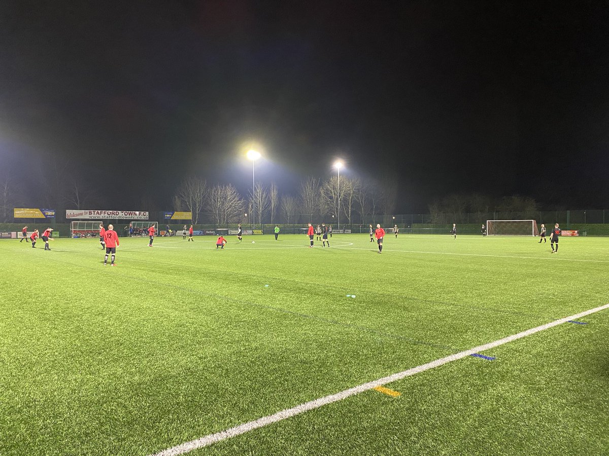 JoeDavidsonSFA's tweet photo. Tonight we presented Riverway with the @StaffordshireFA Veterans League Stafford League Winners Trophy 🏆 

This was followed by them kicking off the first League Cup semi final vs Stone Old Alleynians. Good luck to both teams! https://t.co/O3W9F5kJOi