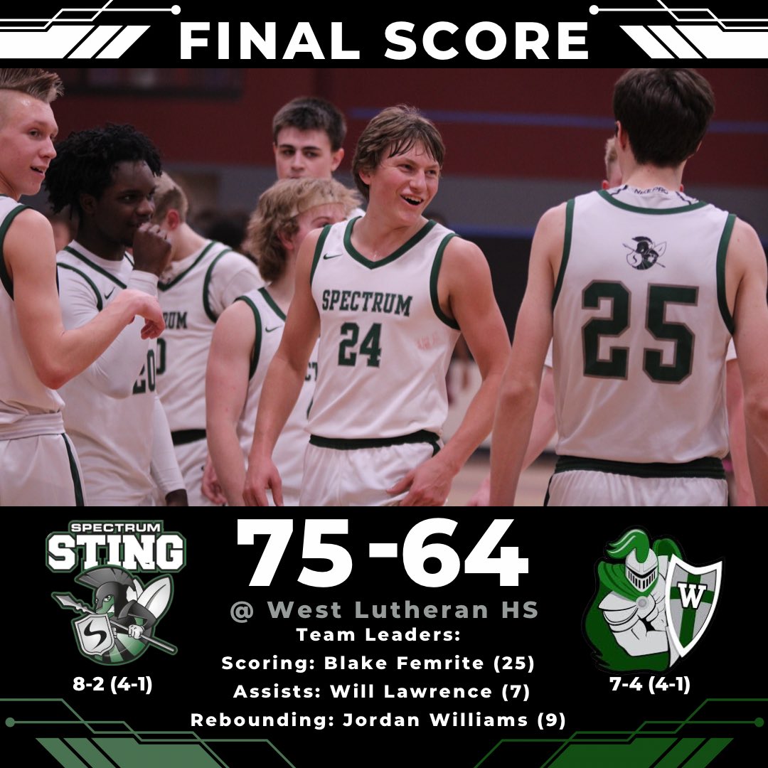 🚨STING WIN🚨
Solid win against a very scrappy Warrior team! Great team effort across the court of guys stepping up when guys went down with foul trouble! Still need to find more of that early season defense again but overall a good win! #RollSting #OCG