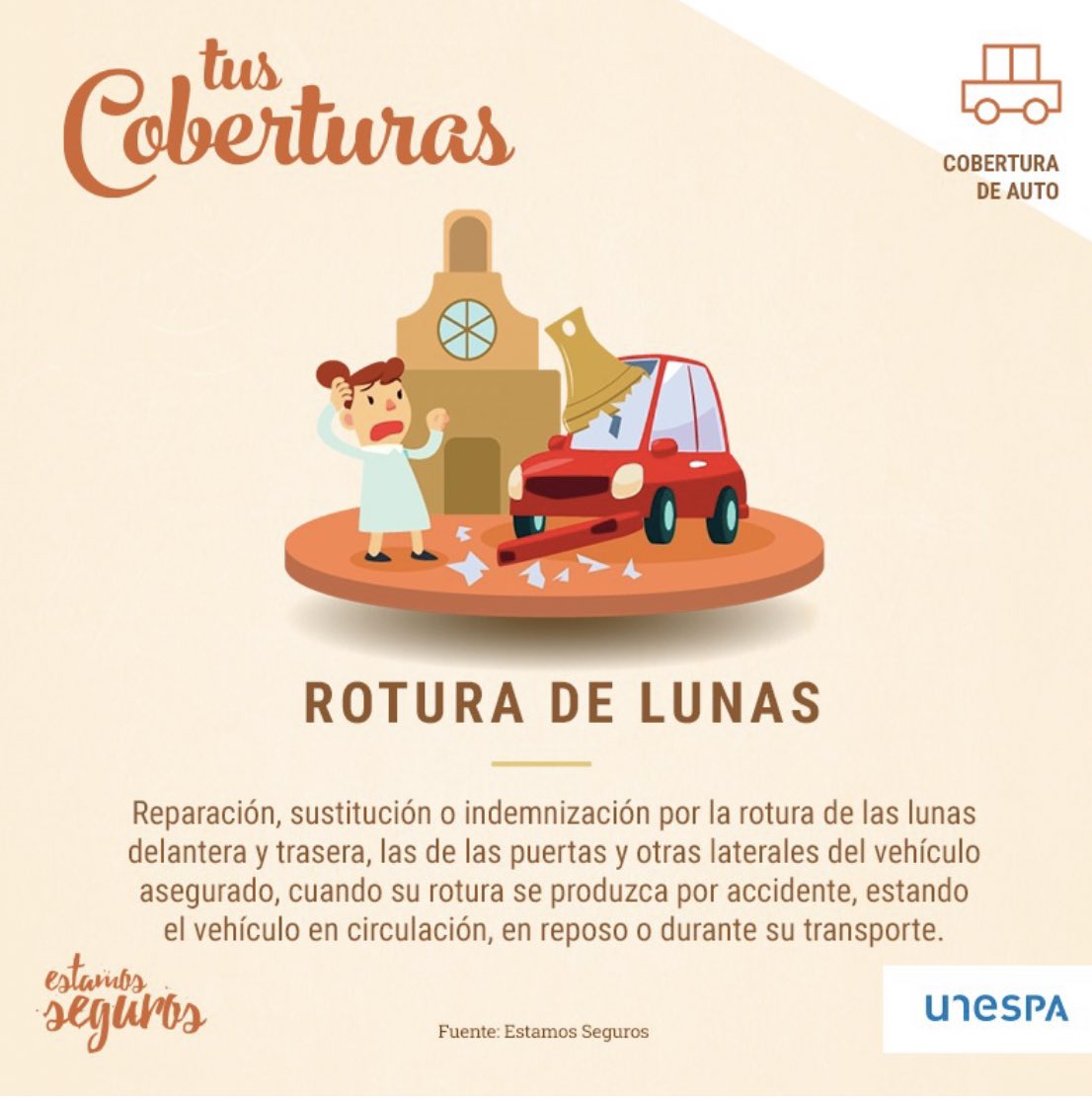 CosebaMacias's tweet image. 💥🚘 Si algún objeto impacta en el #parabrisas y lo rompe mientras conduces puedes ser peligroso, y si te encuentras alguna ventana rota es un engorro… Sea como sea, tu seguro de auto lo cubre. #tuscoberturas 

👌@EstamosSeguros_ @UNESPA