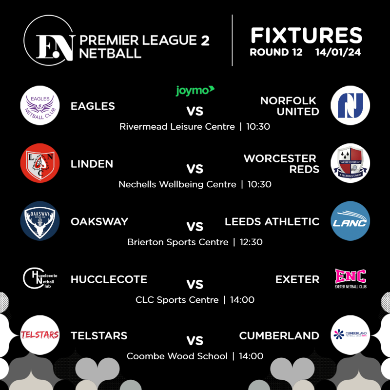 EnglandNetball's tweet photo. Ready for more Premier League action? 🙋‍♀️

👀 The title, promotion and relegation battles continue this weekend!

See the fixtures and which games you can watch via @joymo_tv below ⬇️