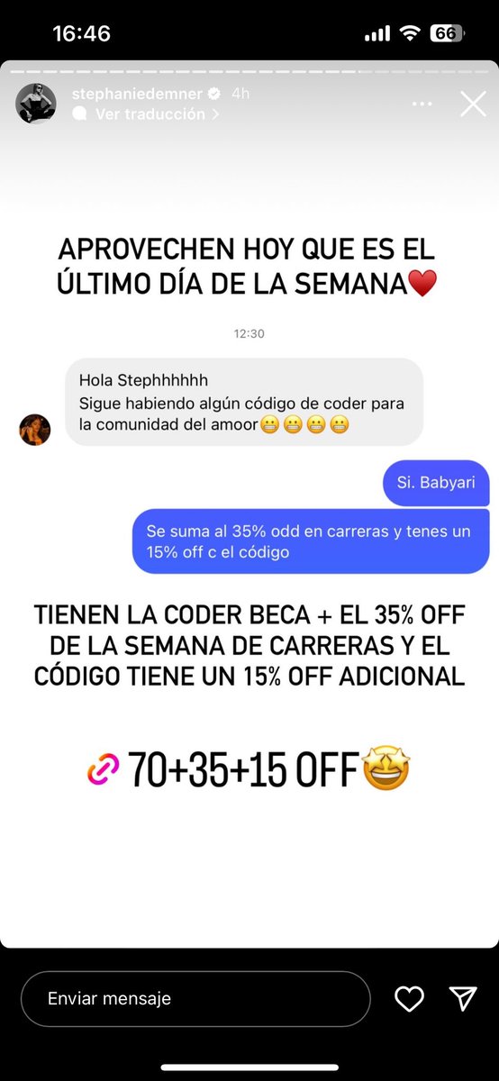 solmayorga1's tweet photo. @stephaniedemner ME SUBIÓ A SUS HISTORIAS ME DESMAYÓ♥️♥️♥️♥️♥️🥹🥹 https://t.co/1ouRqClWMy