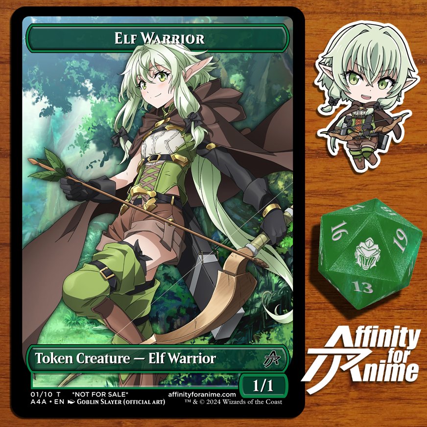 High Elf Archer from #GoblinSlayer is one of my favorite anime elves. #mtg #magicthegathering #proxy