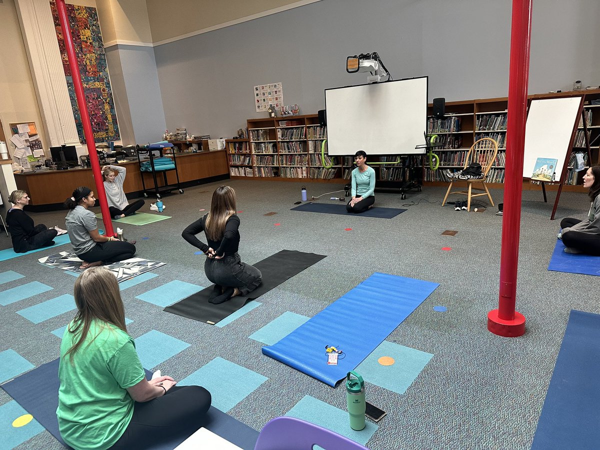 Cynwyd had a great yoga session today to relax, recharge, and reinvigorate! Thank you to Ms. Felice for an amazing class! #wellnessday <a href="/LowerMerionSD/">Lower Merion SD</a>