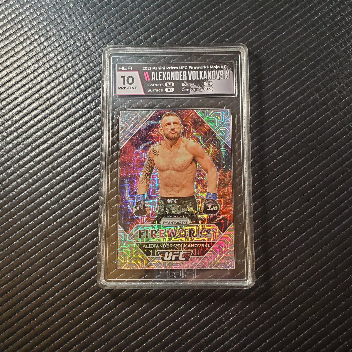 One of my favorite fighters Alexander The Great Volkanovski 
2021 Panini Prizm UFC Fireworks Alexander Volkanovski Mojo 16/25

#alexandervolkanovski #thegreat #ufctradingcards #ufccards #ufc #mma #collectibles #sportscards #tradingcards #prizm #prizmufc #panini #paniniamerica