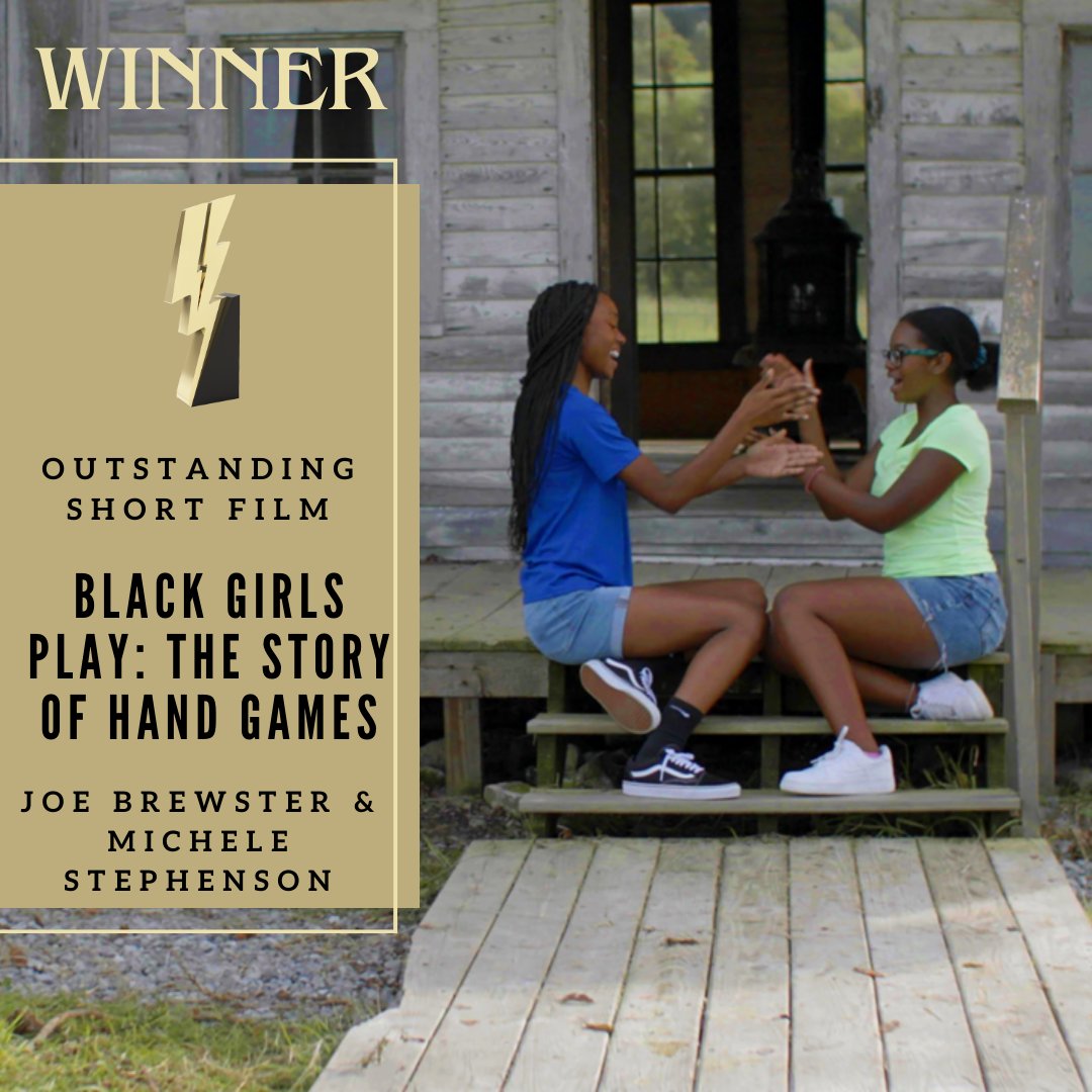 Winner for Outstanding Short Film -  Black Girls Play: The Story of Hand Games (Joe Brewster & Michele Stephenson) #blackreeltvawards #blackreelawards #blackexcellence