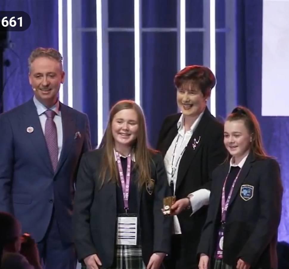 PresSecTralee's tweet photo. Ciara and Saoirse win group runner up at BT Young Scientist 2024! @CeistTrust https://t.co/xxfQFY1D43