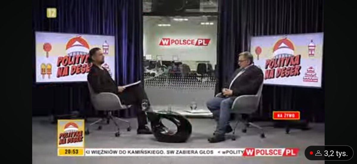 michalkarnowski's tweet photo. Są rewelacyjni. "Polityka na deser" w TV @wPolscepl https://t.co/RfDjDDD9KN