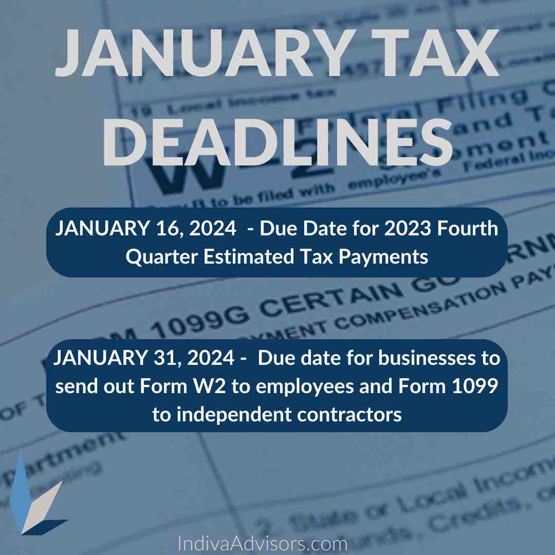 IndivaAdvisors's tweet photo. Tax season is right around the corner! Missing a deadline can result in penalties, so it is important to mark these dates and plan ahead for timely filings. 🗓️💼💰 #TaxSeasonReady #IndivaAdvisors #CannaCPA https://t.co/WeXNkT7OI2