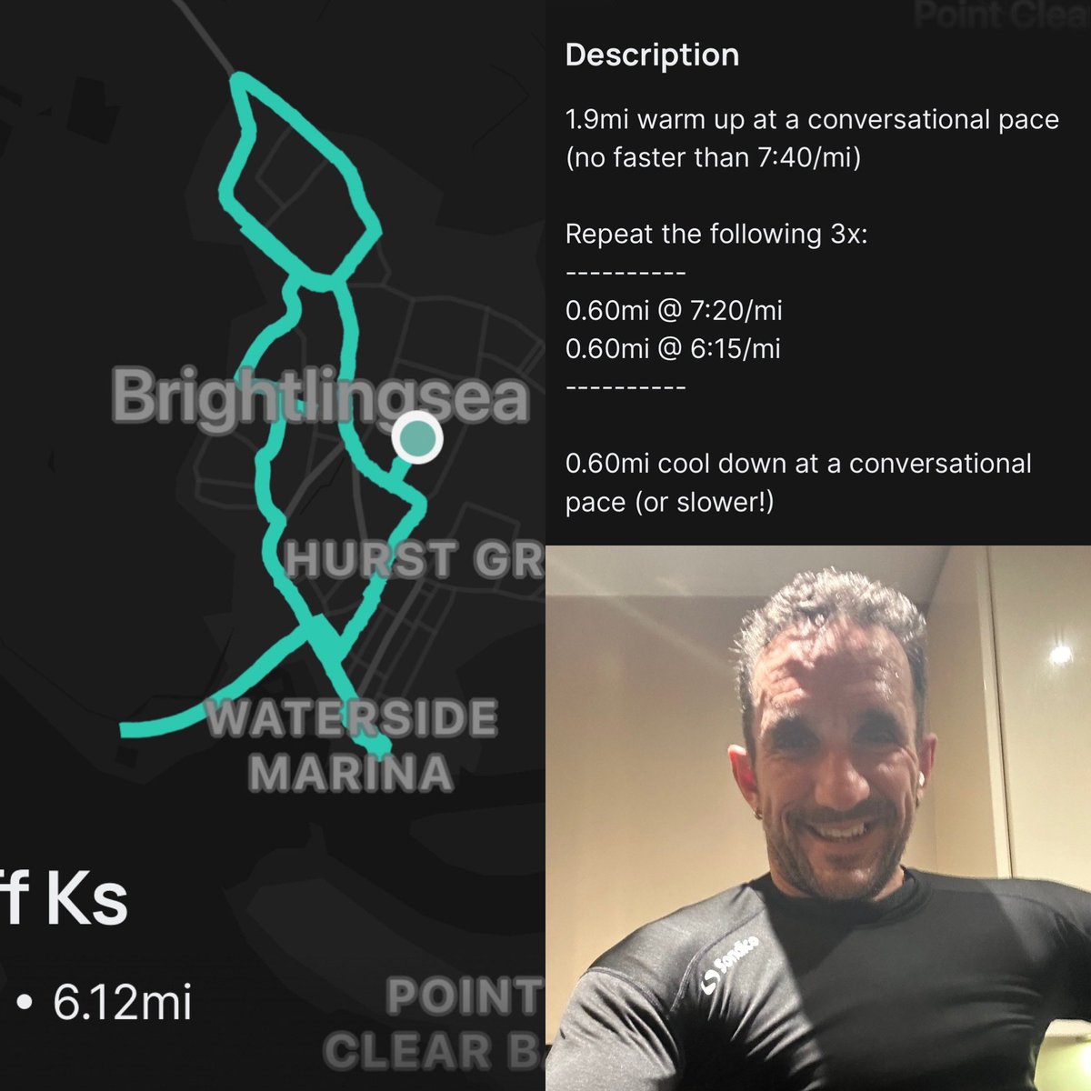 ChattersTony's tweet photo. Banging tempo run tonight to get the weekend off to a great start 💪 https://t.co/agEnRyX3KV
