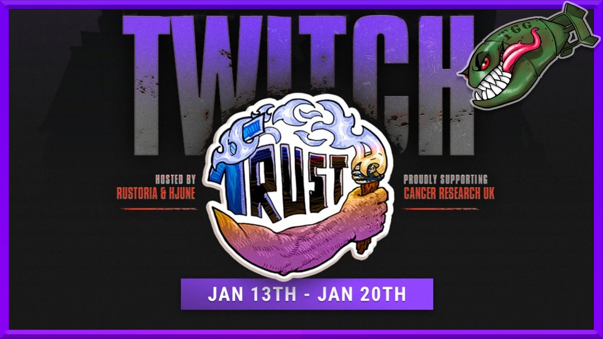 gerrmanman's tweet photo. Hey Everyone #twitch Drops are coming up with #TrustInRust 5 for @playrust ! Get all the info here https://t.co/y3o1NTncT0 #Rust #rustskins https://t.co/UzFwrW73QK