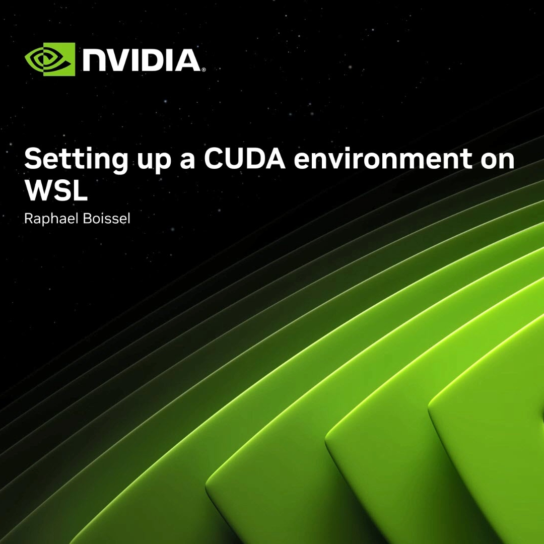 In the latest episode of our #CUDA Tutorials series, learn how to set up a CUDA environment on Microsoft Windows WSL2 after installing the CUDA Toolkit on Windows. Watch now: nvda.ws/48tJOxX