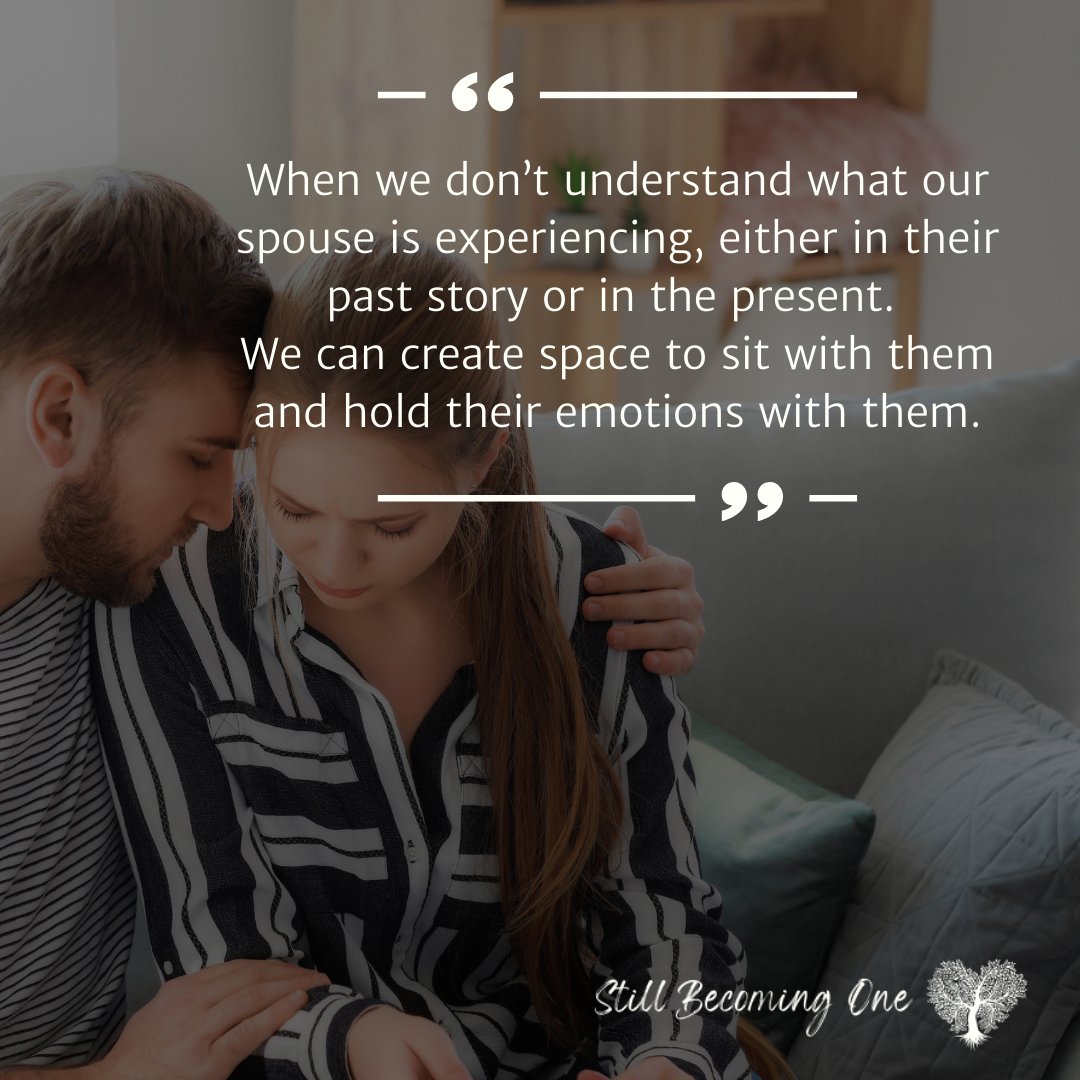 When we can sit with our spouse and hold their emotions with them, it changes so much about feeling seen, heard and safe!
#stillbecomingone #onefleshmarriage #marriagerocks #dateyourspouse #marriageisfun #alwayspreferyourspouse #relationshipcoaching #traumainformed