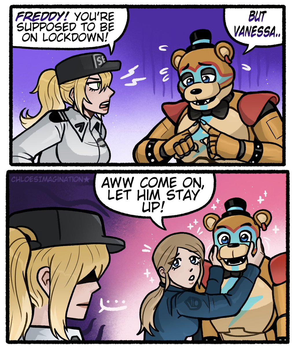 FNAF movie Vanessa would love Glamrock Freddy