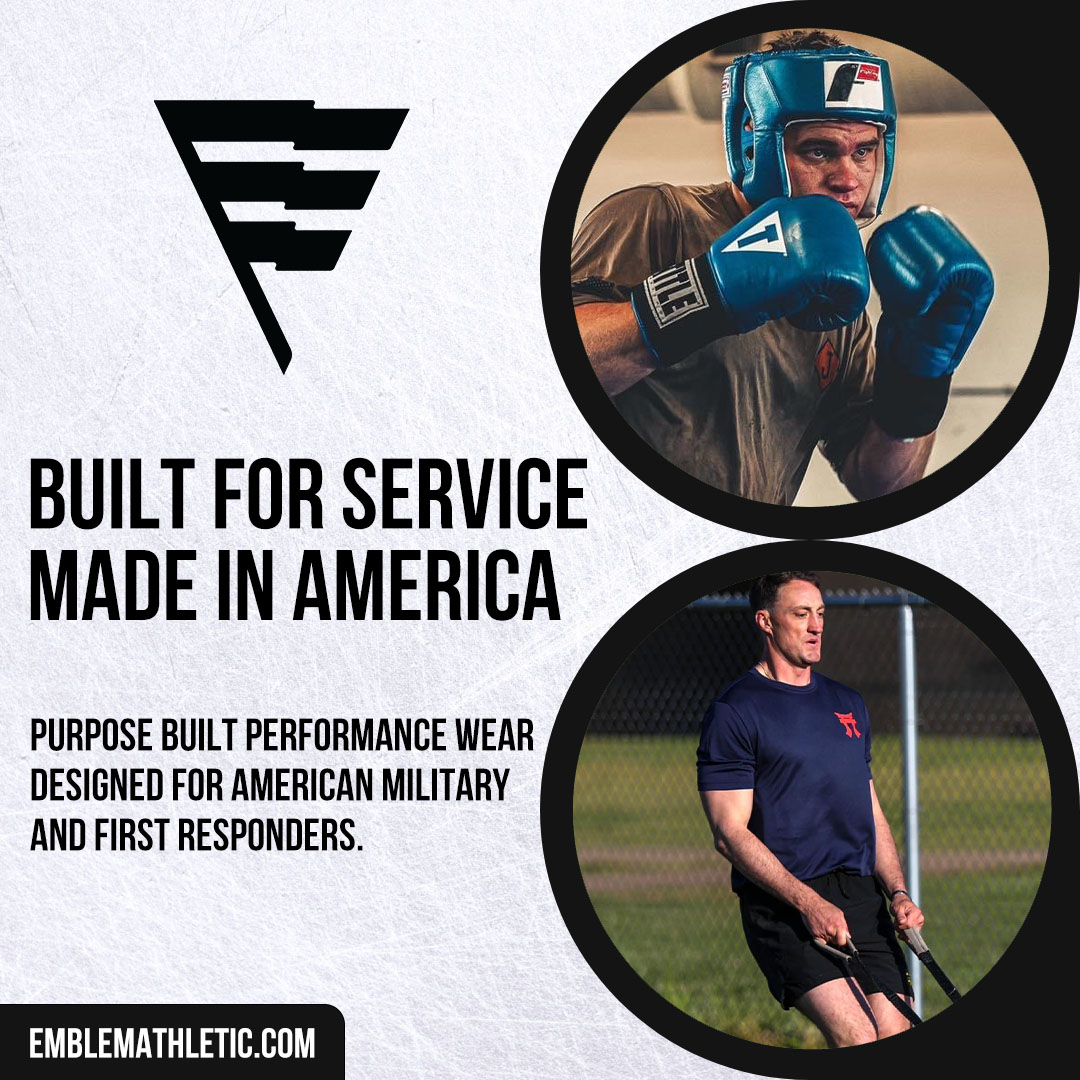 EmblemAthletic's tweet image. Made in the USA, made for those who serve. Unveil the strength of Emblem's gear—crafted with precision, designed for service. #builtforservice #madeinamerica