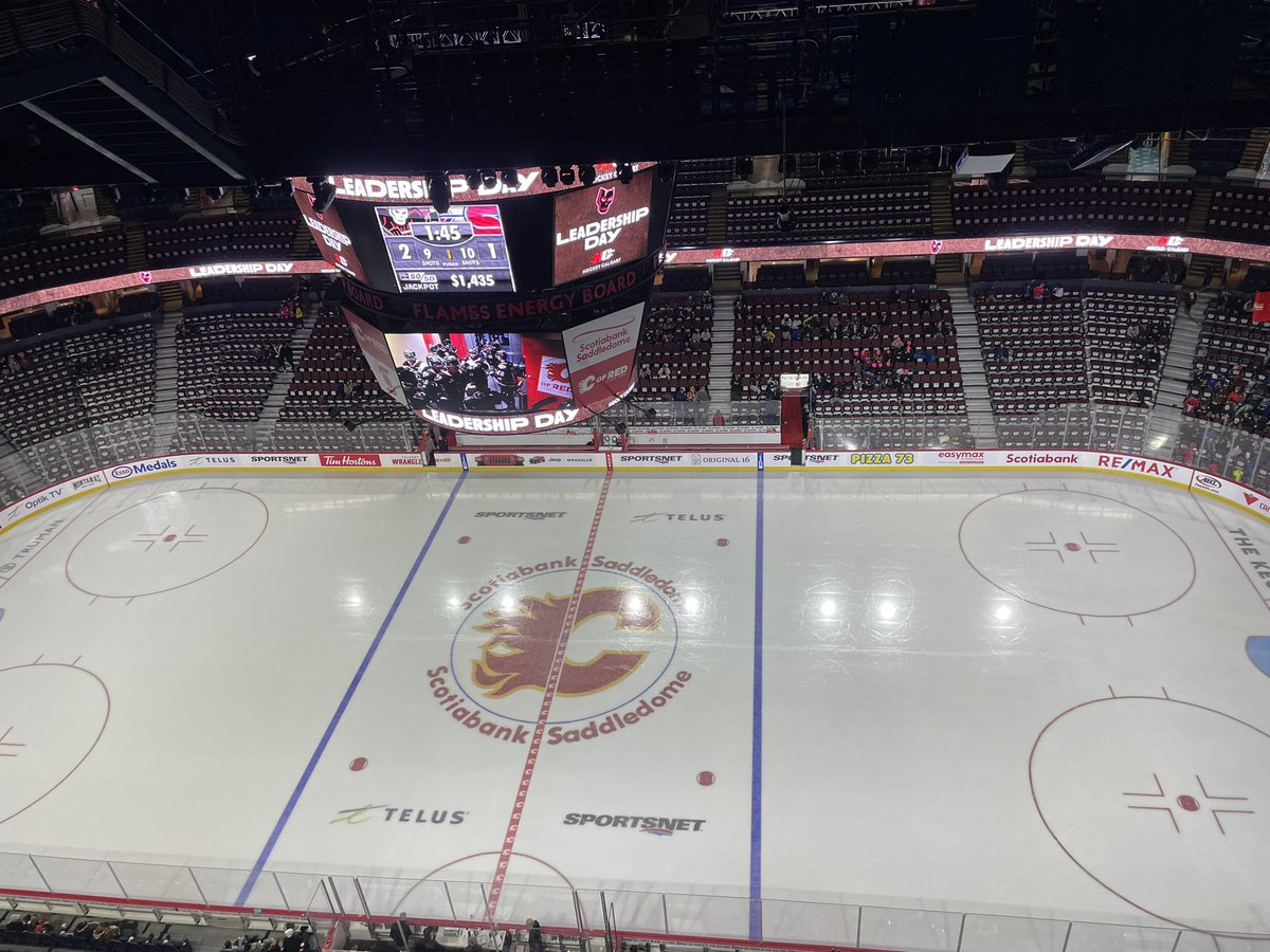 Lots of hockey happening at the Scotiabank Saddledome today. Back to back games starting with the <a href="/WHLHitmen/">x - Calgary Hitmen</a> followed by a game from the <a href="/AHLWranglers/">Calgary Wranglers</a> at 7pm!