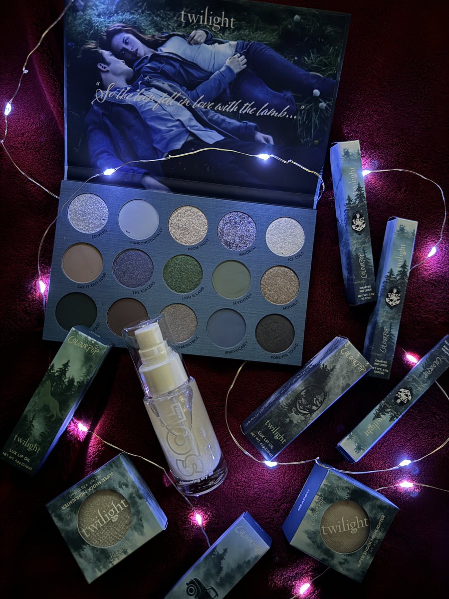 acrossthestars's tweet photo. Oh my gosh. @ColourPopCo surprised me and sent me the entire Twilight collection. If you missed the drop yesterday, it’ll be available from @ultabeauty online on 1/14!
P.S. I’ve always been Team Edward.
#sponsored #twilightxcolourpop #colourpopme https://t.co/Tve67YIoKc