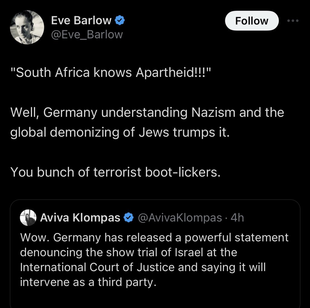 Zionists celebrating that Germany is on their side will forever be insane to me