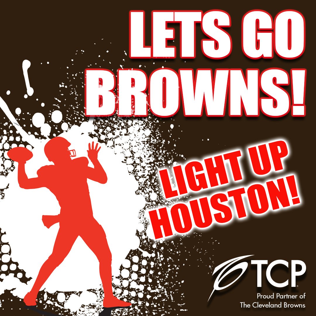 TCPLighting's tweet image. With our company&apos;s roots right here in CLE and as a proud partner of the @clevelandbrowns, we couldn’t be more thrilled to cheer on our team as they head into the playoffs! Can&apos;t wait to watch the Browns light it up in tomorrow’s game! 🏈 #PlayoffModeActivated #HereWeGoBrownies