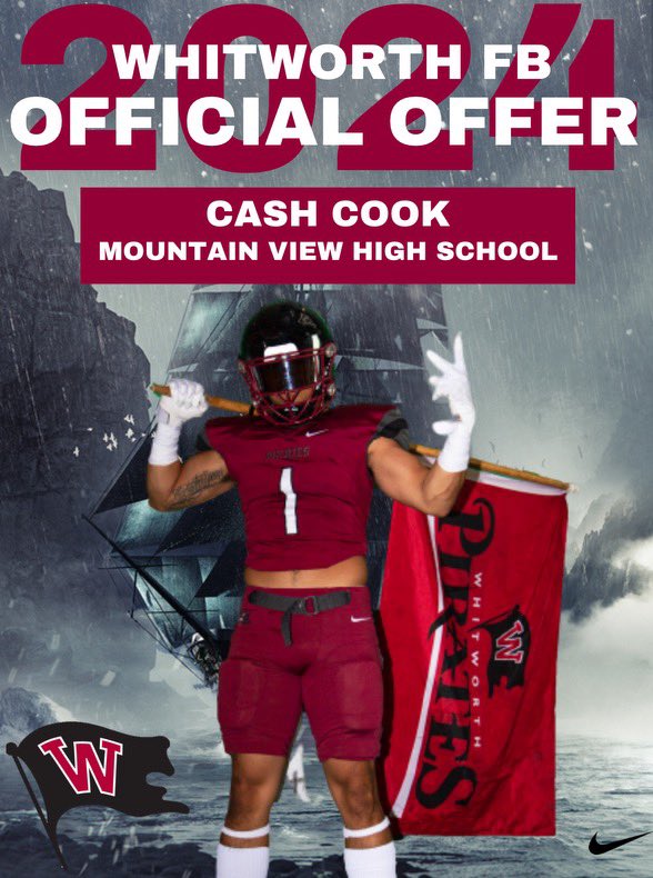 I am very thankful to announce that i have received an offer from Whitworth University! <a href="/Coach__Shaw/">Mac Shaw</a> <a href="/Coach_Mathieson/">Adam C. Mathieson, CAA</a> <a href="/247recruiting/">247Sports Recruiting</a> <a href="/BrandonHuffman/">Brandon Huffman</a> <a href="/PrepRedzoneWA/">Prep Redzone Washington</a> <a href="/WhitworthFB/">Whitworth FB</a>