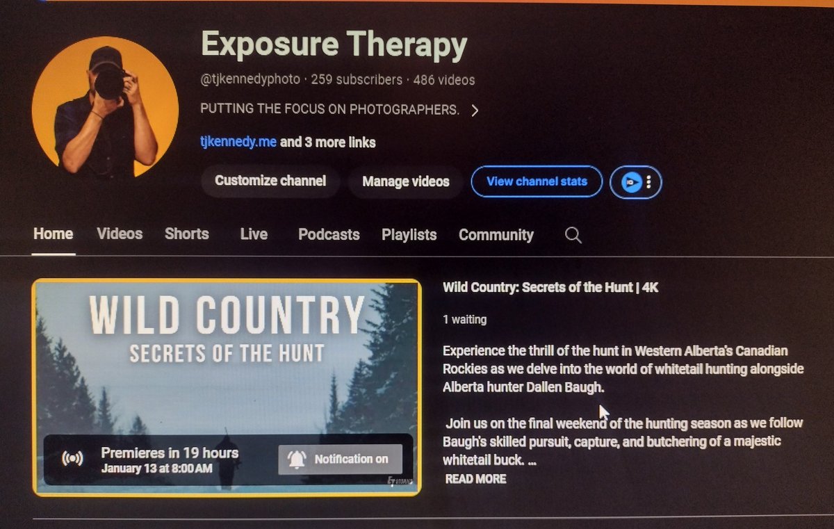 tjkennedyphoto's tweet image. Premiering on @YouTube tomorrow at 8 AM MST / 10 AM EST!

WILD COUNTRY: Secrets of the Hunt

#shortdocumentary #hunting