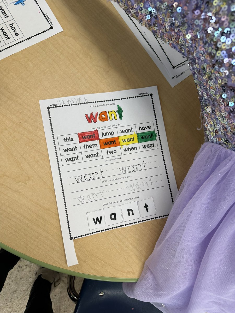 Fridays are for multisensory red word stations! #WeAreChappaqua #RBPride