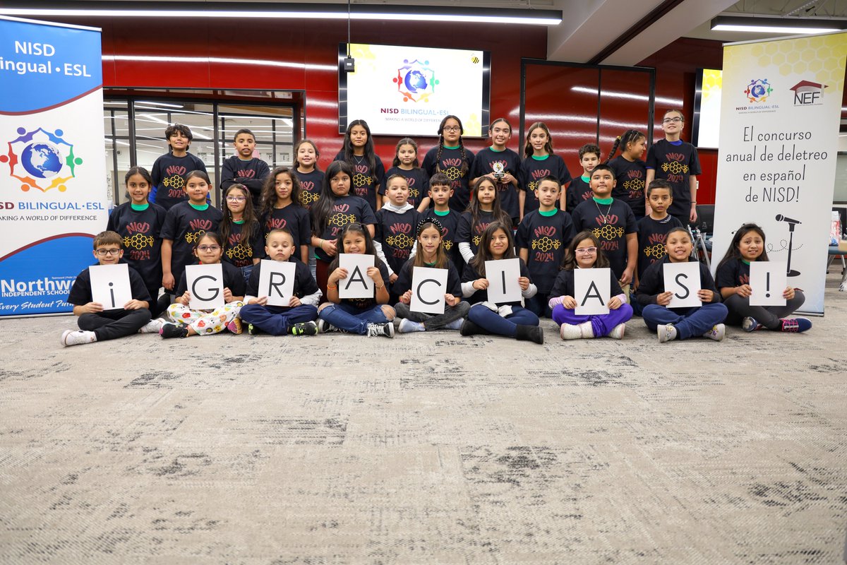 NorthwestISD's tweet photo. Congratulations to the 31 students who competed in Northwest ISD's fourth annual Spanish Spelling Bee today! 

The annual event challenges students to correctly spell difficult and unique vocabulary words in Spanish.

¡Buen trabajo, estudiantes! 

📷: https://t.co/1lN0UWGv7c https://t.co/oXZrEBCu37