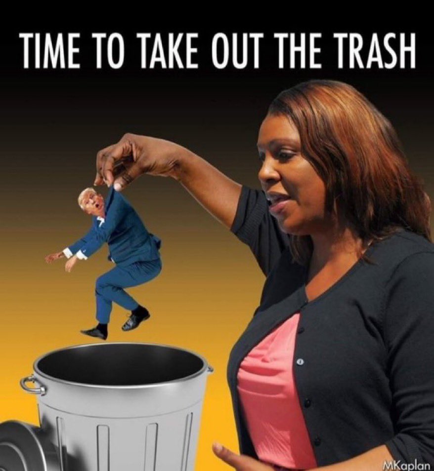 LePapillonBlu2's tweet photo. Leticia James is taking the trash 🗑️ out of New York City! https://t.co/GZGENqc0RU
