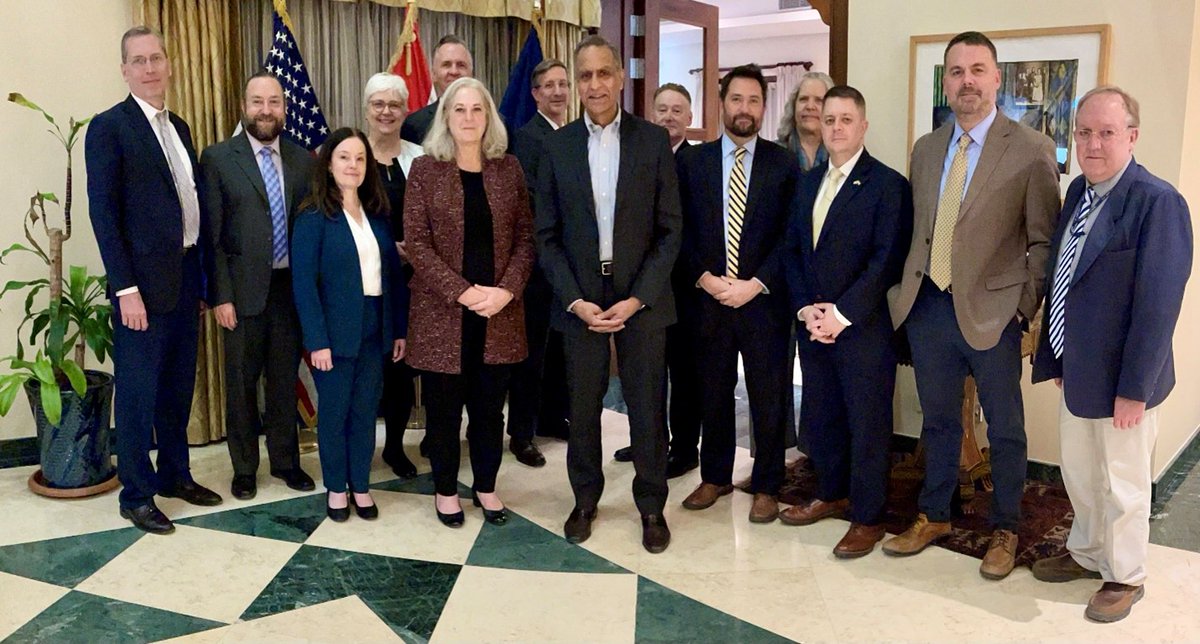 DepSecStateMR's tweet photo. Wonderful to meet the hard-working and talented staff at @USEmbBaghdad. Thank you for your service and essential role in strengthening our partnership with Iraq. https://t.co/VtFo56wuLT